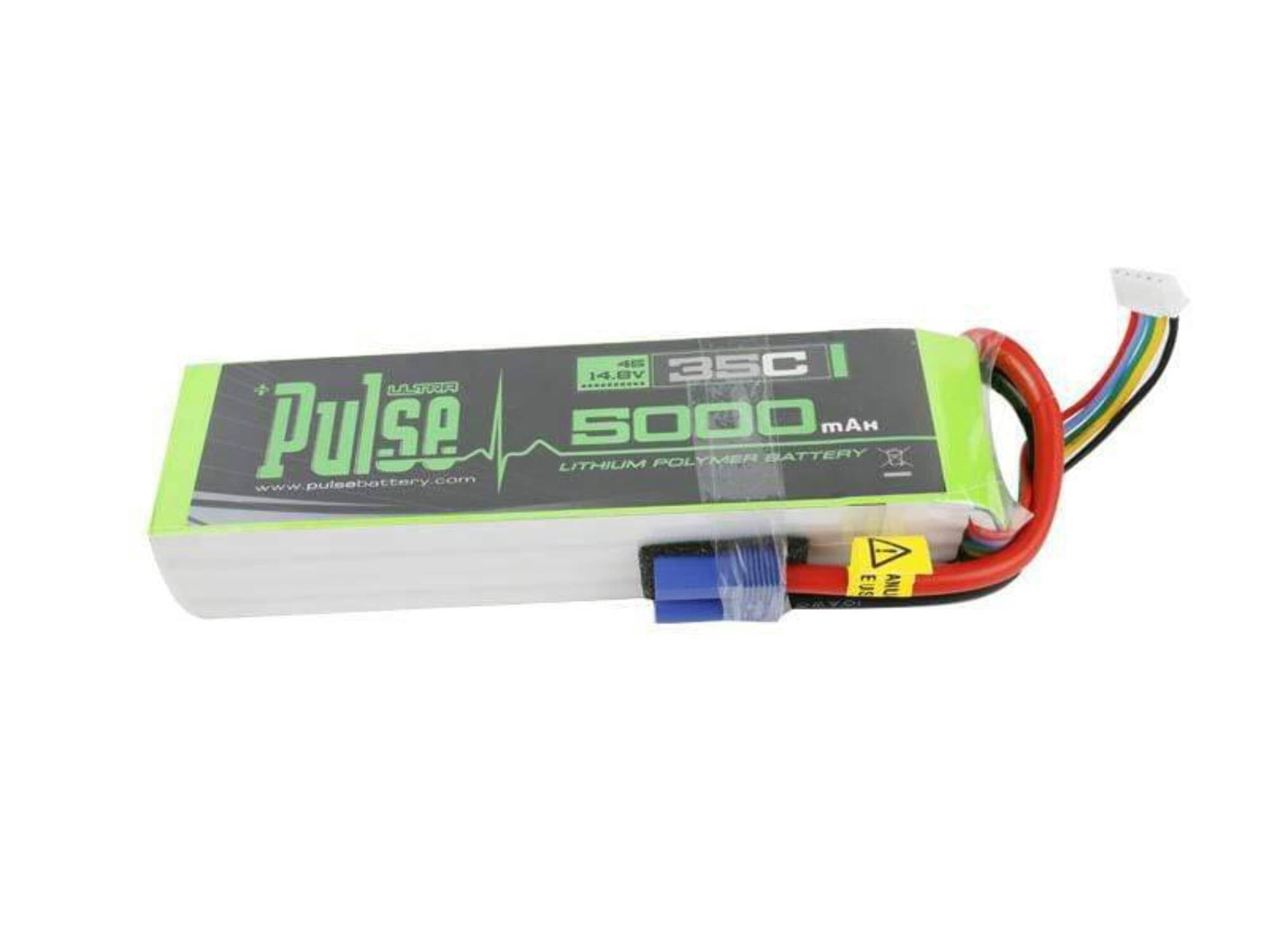 PULSE 5000mah 35C 14.8V 4S LiPo Battery - EC5 Connector