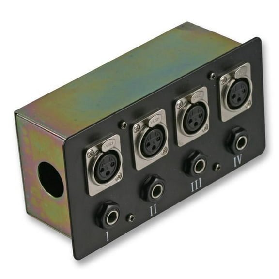 PULSE - AV Connection Box - 4 x XRL Sockets & 4 x Jack Sockets
