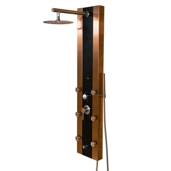 PULSE Rio ShowerSpa Tough Glass Shower Panel