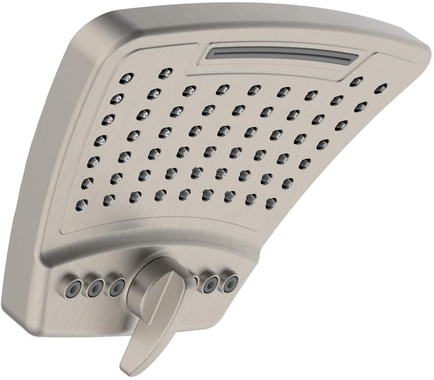 Brushed Nickel Multi-Function Wall Mounted Showerhead