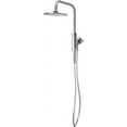 thumbnail image 1 of Aquarius 8-in Rain Showerhead Shower System with Pivoting Shower Arm and Magnetic Handshower Holder Chrome, 1 of 6
