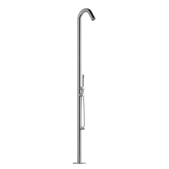 Wave 2.5-in Outdoor Shower System in Brushed Stainless Steel