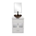 thumbnail image 1 of PULUOMIS 24" Vanity Bathroom Cabinet with Mirror and Vessel Sink Bowl Faucet Combo Set, 1 of 6