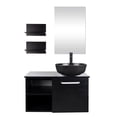 thumbnail image 1 of PULUOMIS 28" Bathroom Vanity and Vessel Sink Combo Modern Bathroom Countertop Bathroom furniture set bathroom furniture with mirror cabinet, 1 of 5