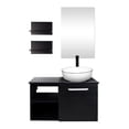 thumbnail image 1 of PULUOMIS 28" Bathroom Vanity and Vessel Sink Combo Modern Bathroom Countertop Bathroom furniture set bathroom furniture with mirror cabinet, 1 of 7