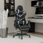 PULUOMIS Adjustable Reclining Ergonomic Faux Leather PC & Racing Game Chair with Massage Function