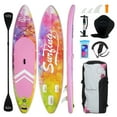 thumbnail image 1 of PULUOMIS Inflatable Paddle Board with Seat,Backpack,Hand Pump,Fins,Repair Kit - 11 Ft - Adult - Blue, 1 of 11