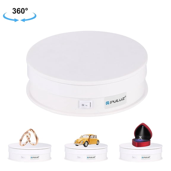 QKOO 15cm USB Electric Rotating Turntable Display Stand Video Shooting Props Turntable for Load