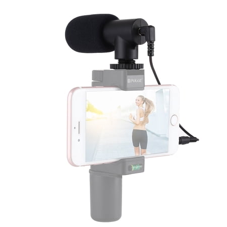 PULUZ 3.5mm Audio Stereo Recording Vlogging Professional Interview Microphone for DSLR & DV