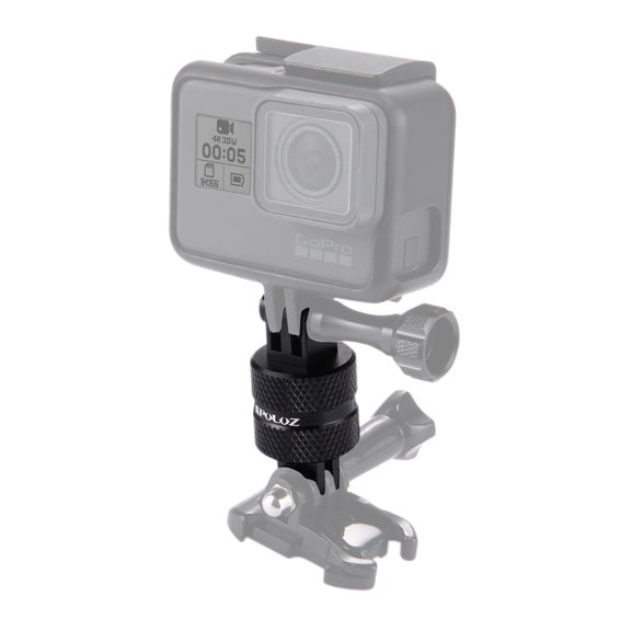 QKOO 360 Degree Rotation CNC Swivel Pivot Extension Arm Tripod Mount for GoPro, Insta360, DJI and Other Action Cameras