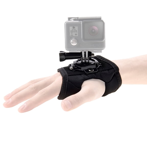 PULUZ 360 Degree Rotation Glove Style Palm Strap Mount Band for GoPro, Insta360, DJI and Other