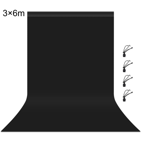 QKOO 3m x 6m Photography Background Thickness Photo Studio Background Cloth Backdrop