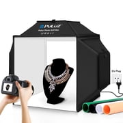 QKOO 40cm Folding 72W 5500K Studio Shooting Tent Soft Box Photography Lighting Kit with 4 Colors