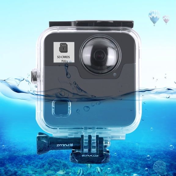 QKOO 45m Underwater Waterproof Shockproof Housing Diving Case for GoPro Fusion, with Buckle Basic