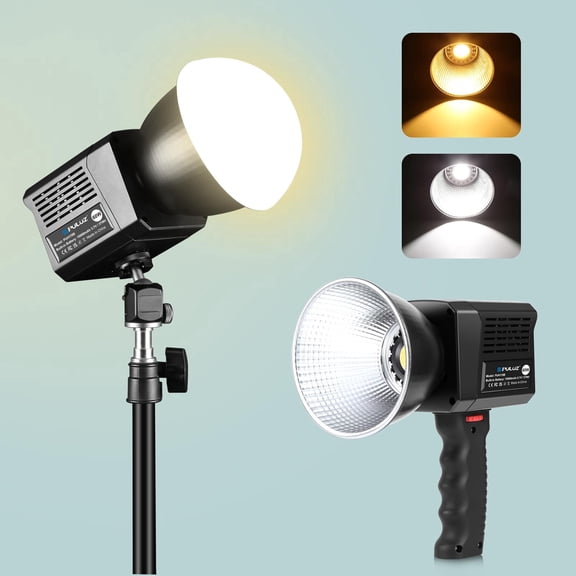 QKOO 60W Studio Video Light 2500K-6500K Dual Color Temperature Professional Photography Fill