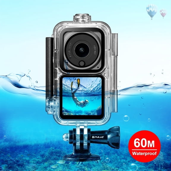 QKOO 60m Waterproof Housing Diving Case for DJI Action 2 Camera Unit / Action 2 Power Combo / 2