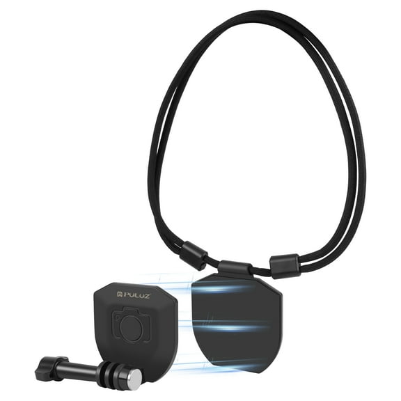 PULUZ Action Camera Magnetic Neck Mount Holder Vlog POV Neck Strap (Black)