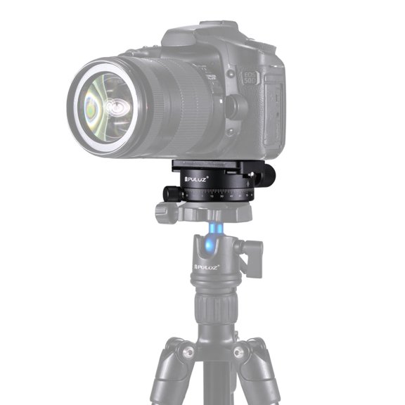 QKOO Aluminum Alloy 360 Degree Rotation Panorama Ball Head with Quick Release Plate for Camera