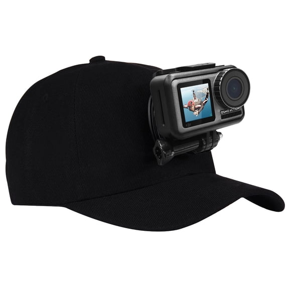 PULUZ Baseball Hat with J-Hook Buckle Mount & Screw for GoPro, DJI OSMO Action and Other Action
