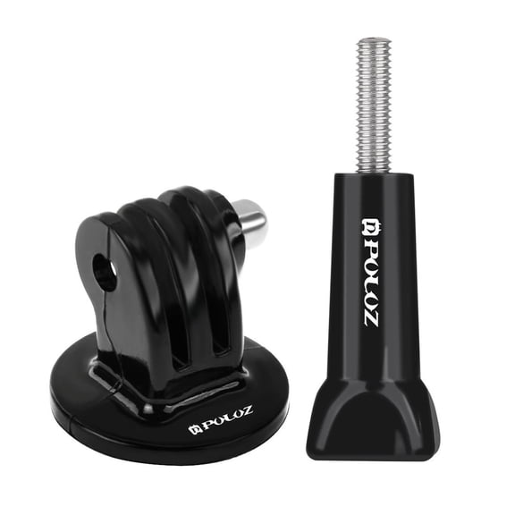 QKOO Camera Tripod Mount Adapter with Long Screw for GoPro, Insta360, DJI and Other Action