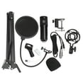 PULUZ Condenser Microphone USB Sound Card Kits for Game Live with