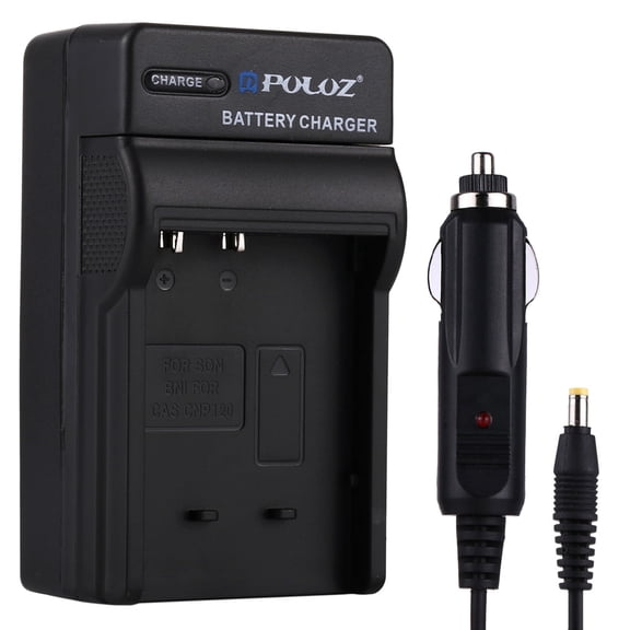 QKOO Digital Camera Battery Car Charger for Casio CNP120 Battery