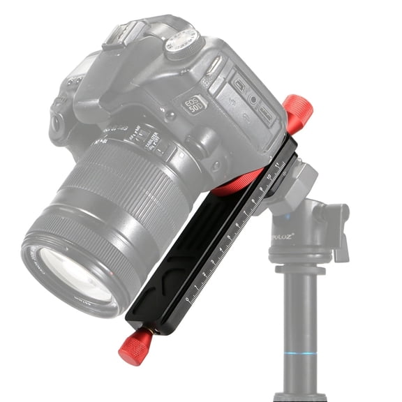 QKOO Macro Focusing Rail Slider Close-up Shooting Tripod Head Quick Release Plate Holder