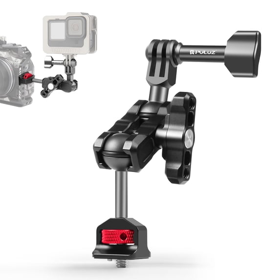 PULUZ Magic Arm Multi-way Ball Aluminum Alloy Mount (Black)