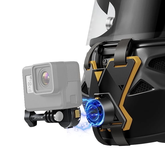 QKOO Magnetic Quick Release Motorcycle Helmet Chin Strap Mount (Black)