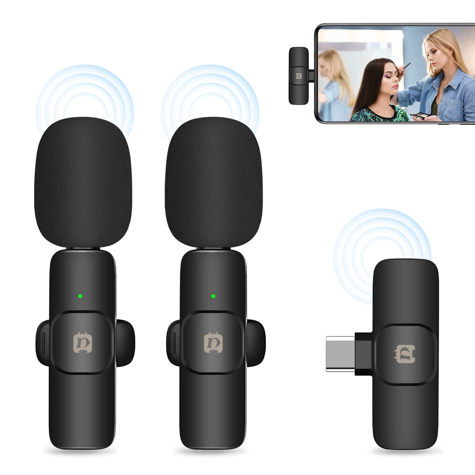 PULUZ Microphones,Type-C Android Android Clip-on Mic 20M Mic 20M PU3151B Clip-on Mic
