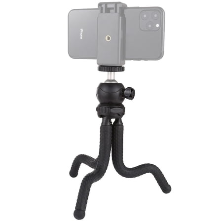 PULUZ Mini Octopus Flexible Tripod Holder with Ball Head for SLR Cameras, GoPro, Cellphone, Size: