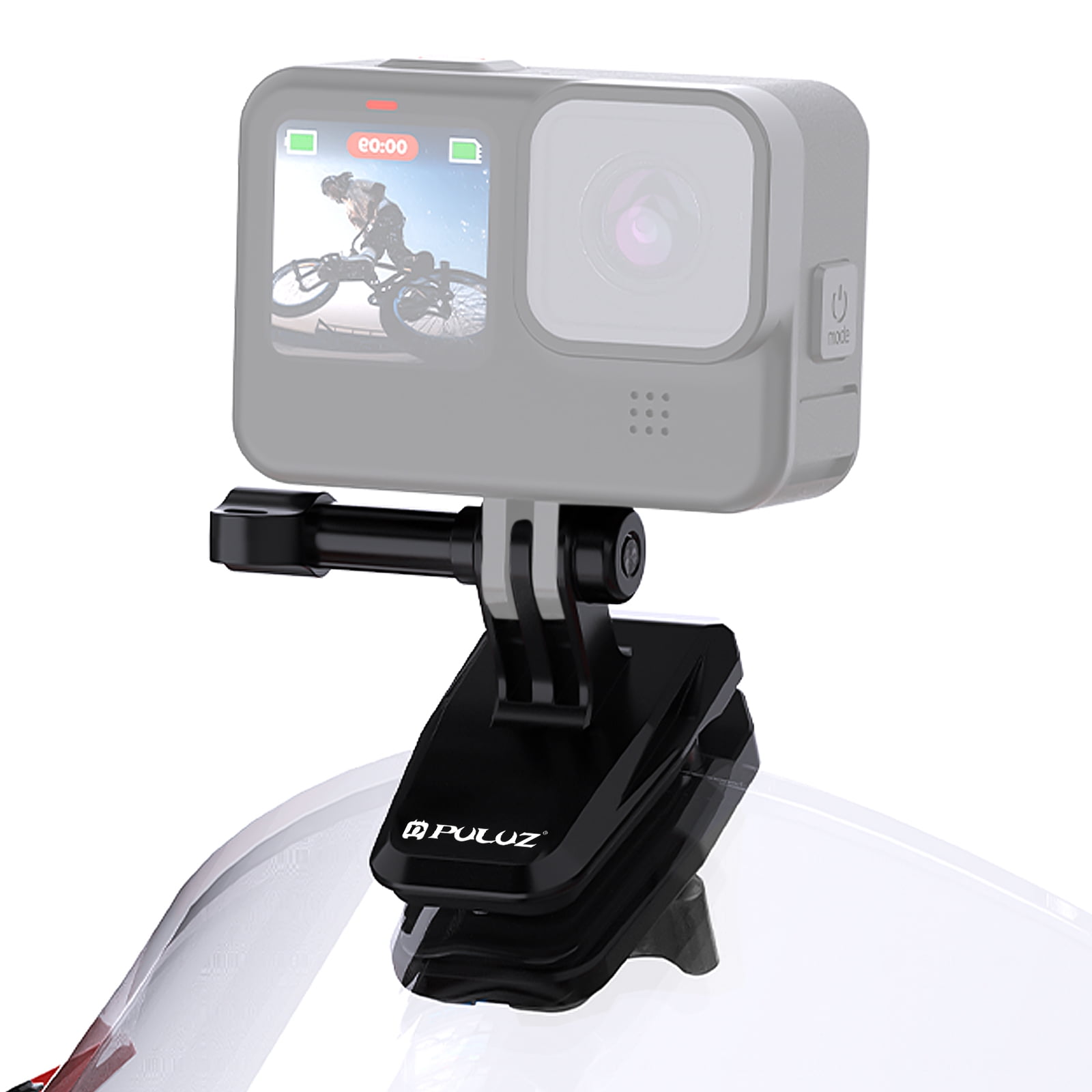 PULUZ Motorcycle Windshield Clip Bracket Camera Mount (Black) - Walmart.com