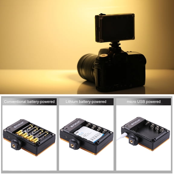 PULUZ PU4096 104 LEDs 860LM Dimmable On-Camera Light Professional Video Studio Lamp for DSLR Cameras
