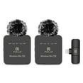 thumbnail image 1 of PULUZ PU647B Wireless Microphone System with 1 Receiver & 2 Transmitters 10M Transmission Built-in Battery Replacement for Computer Laptop Camera for Live Streaming Interview Vlog, 1 of 7