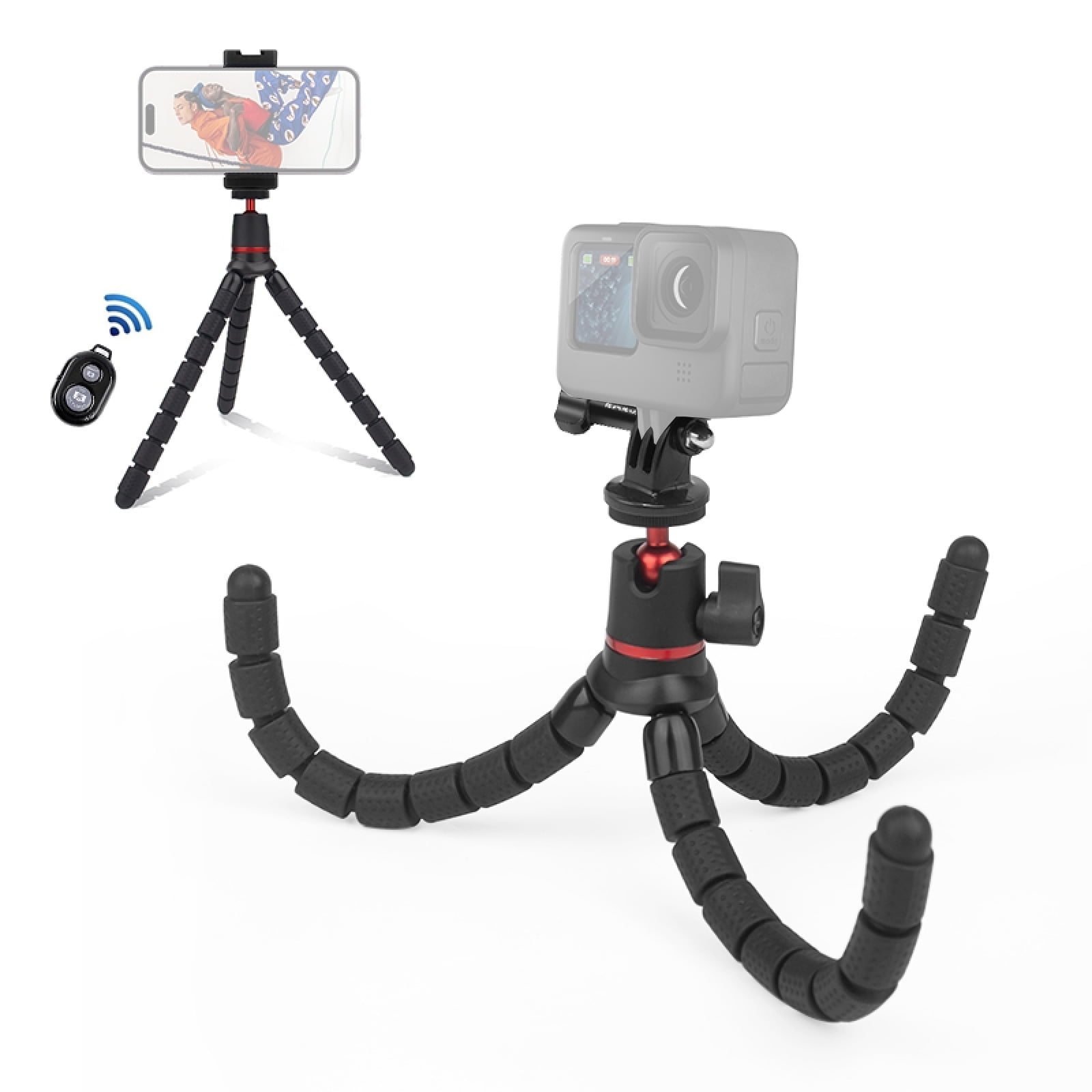 PULUZ PULUZ Phone Tripod Tabletop Tripod Stand Octopus Flexible Tripod