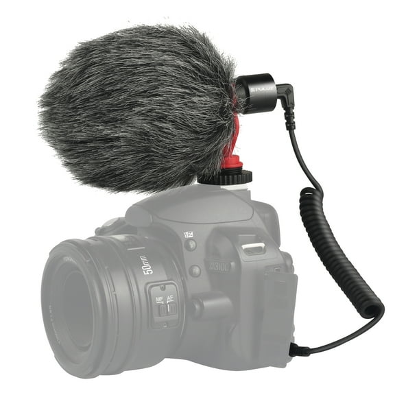 PULUZ Professional Interview Condenser Video Shotgun Microphone with 3.5mm Audio Cable for DSLR &