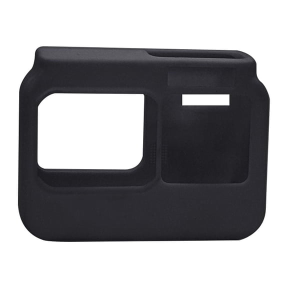 QKOO Shock-proof Silicone Protective Case for Insta 360 One R 4K with Frame(Black)