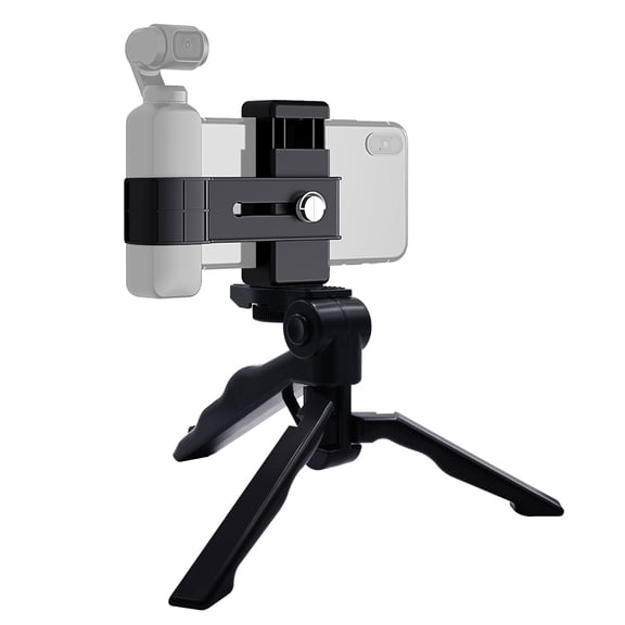 PULUZ Smartphone Fixing Clamp 1/4 inch Holder Mount Bracket + Grip Folding Tripod Mount Kits for /