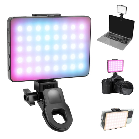 PULUZ Thin Pocket 94 LEDs RGB Full Color Beauty Fill Light Handheld Photography LED Light (Black)