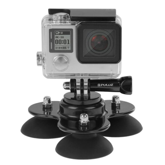QKOO Triangle Suction Cup Mount with Screw for GoPro, Insta360, DJI and Other Action