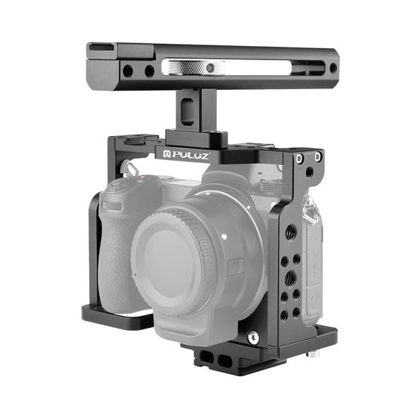 QKOO Video Camera Cage Filmmaking Rig with Handle for Nikon Z6 / Z7(Black)