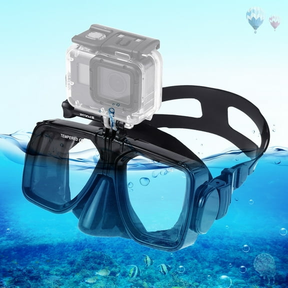 PULUZ Water Sports Diving Equipment Diving Mask Swimming Glasses for GoPro, Insta360, DJI and