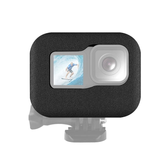 QKOO for GoPro HERO12 Black /11 Black /10 Black /9 Black Foam Windshield Housing Case