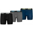 thumbnail image 1 of PUMA 3-Pack Sport Stretch Brief Large, Grey/Black Athletic Fit, 1 of 1