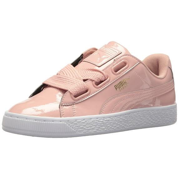 PUMA 363073-11 : Women's Basket Heart Patent Sneaker Peach Beige (7 B(M) US)