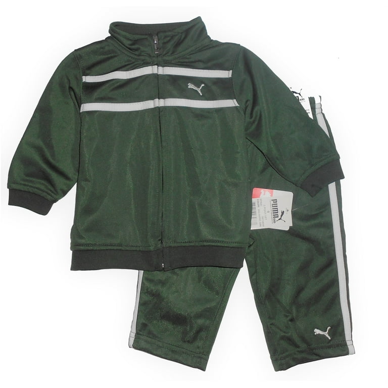 PUMA BOYS OUTFIT SET 2 PCS TRACKSUIT 3 6 MONTHS PANT JACKET GREEN
