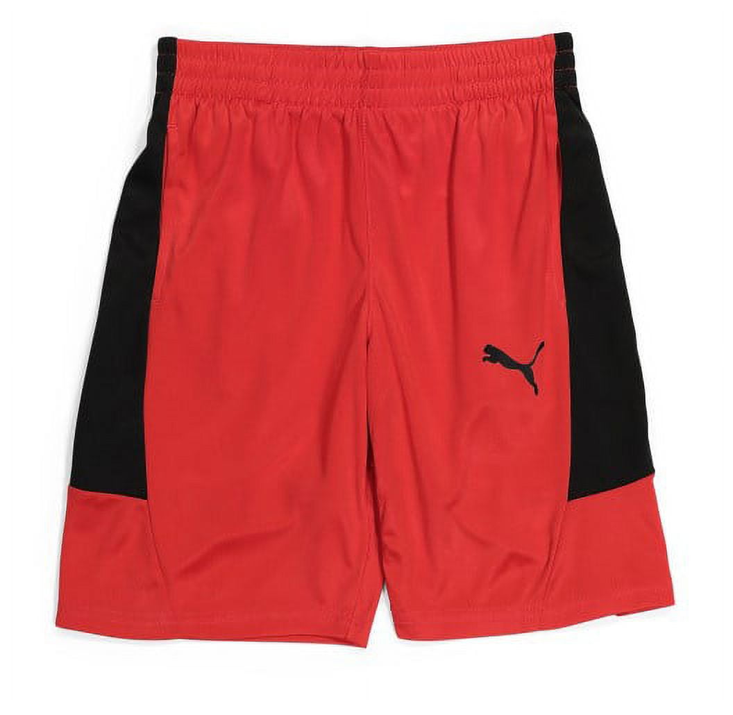 PUMA BOYS SHORTS SIDE RED SZ XLARGE 18 20 ATHLETIC BASKETBALL SOCCER