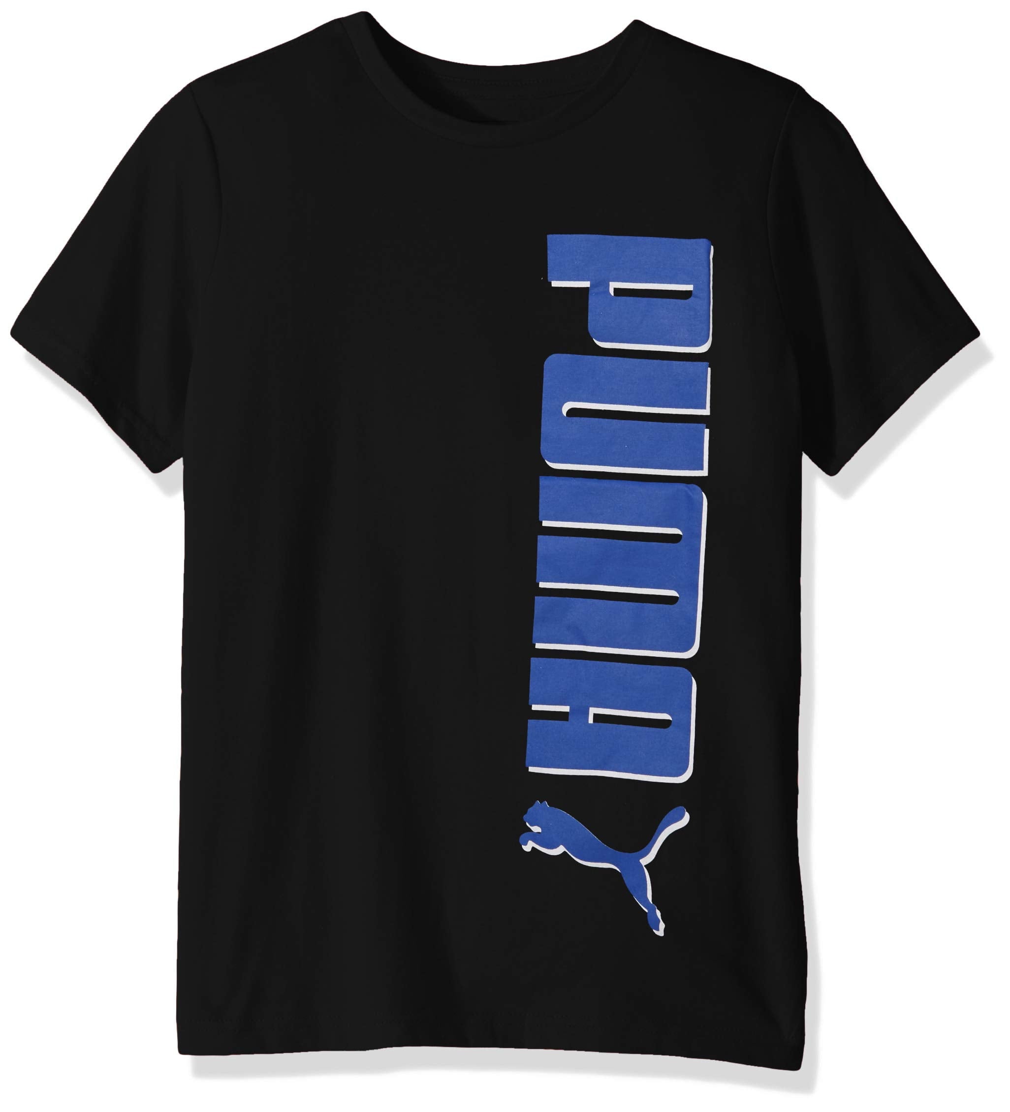 PUMA Boys' Big Graphic Short Sleeve T-Shirt, Black52, Medium