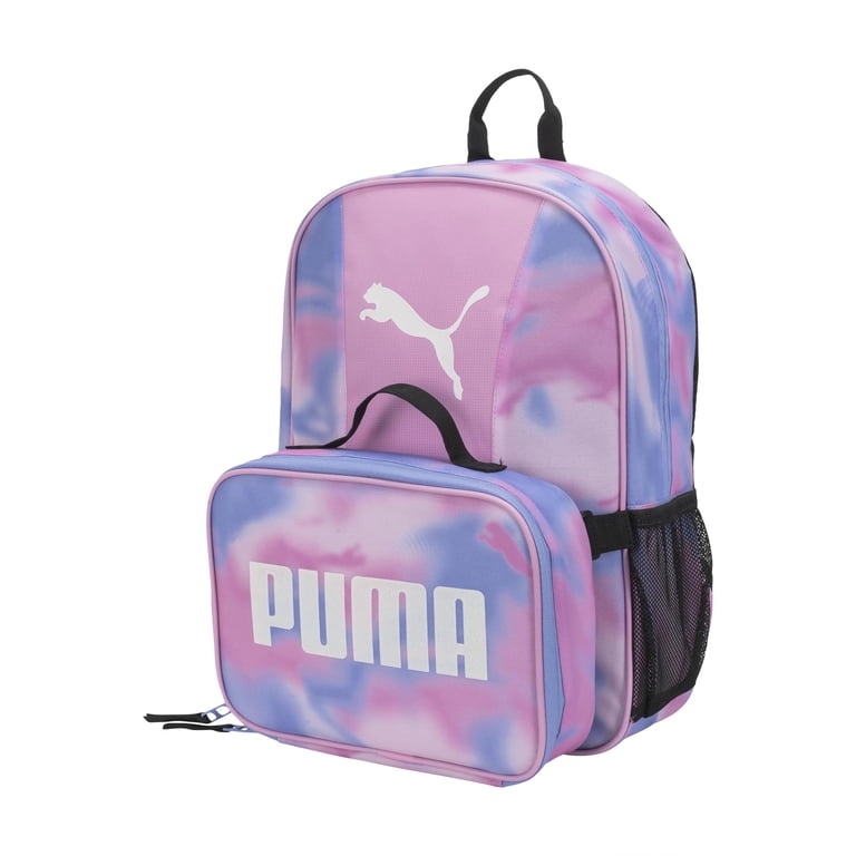PUMA Evercat Backpack & Lunch Kit Combo, Lilac Chiffon Pink 