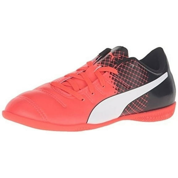 PUMA Evopower 4.3 Tricks It Jr Soccer Shoe (Little Kid/Big Kid), Red Blast/Puma White, 6 M US Big Kid